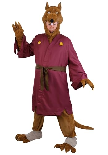 Teenage Mutant Ninja Turtles Master Splinter Adult Halloween Costume with Robe Pants Gloves Headpiece Medium
