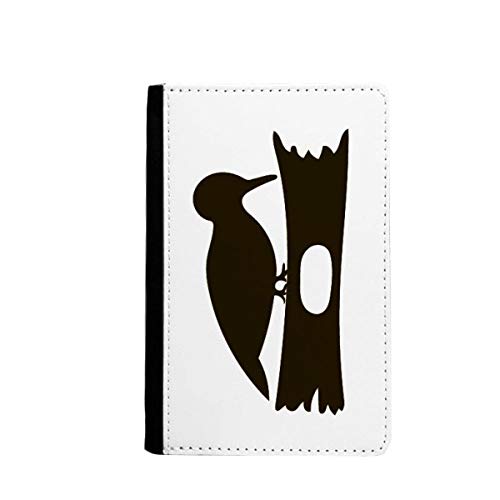 Étui portefeuille de voyage passeport motif animal noir élégant