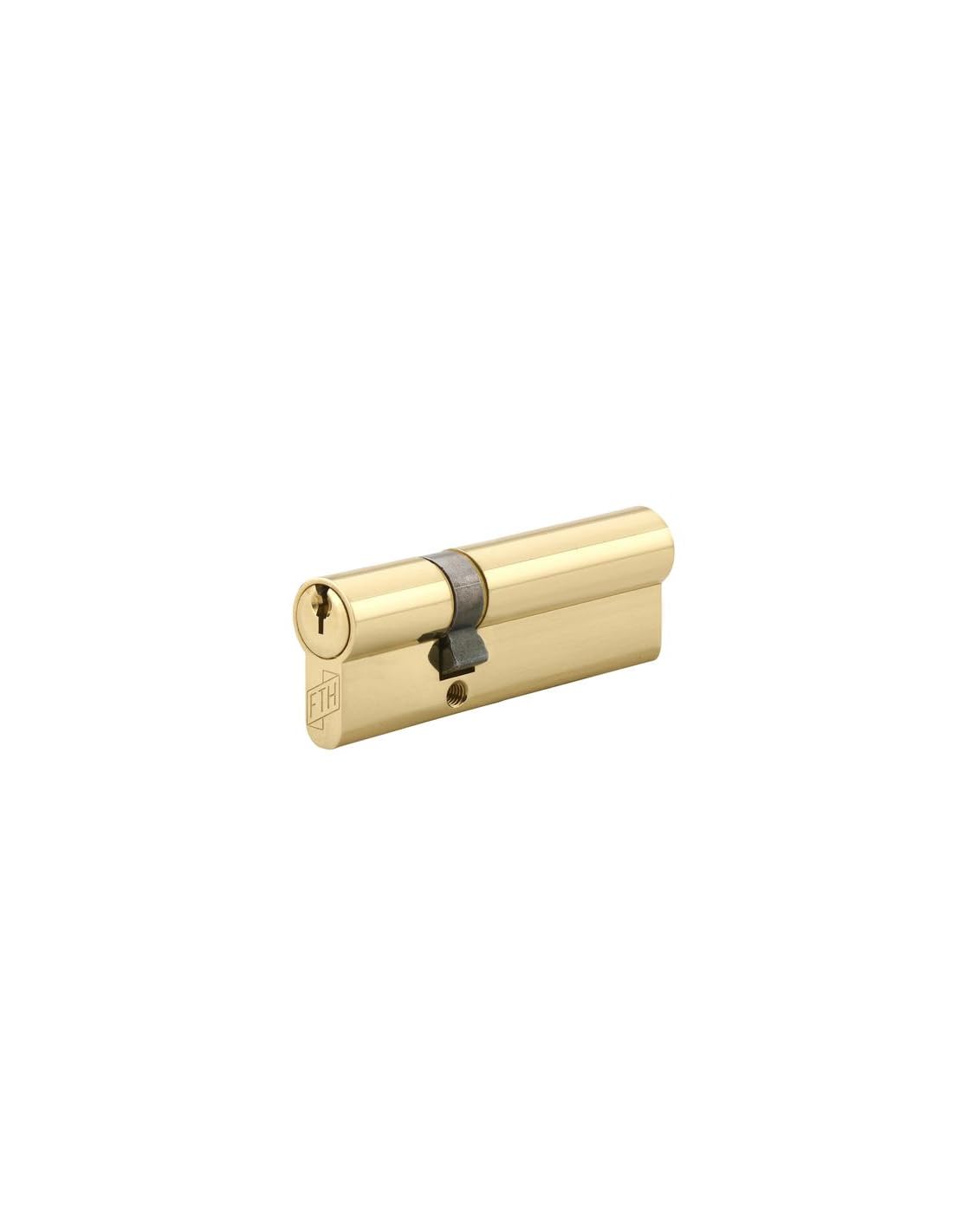 FTH Double Entry Lock Cylinder FTH 5G, 30x60mm, Brass Cylinder and Keys, Pull Protection, 3 Notched Keys, 30x60 mm