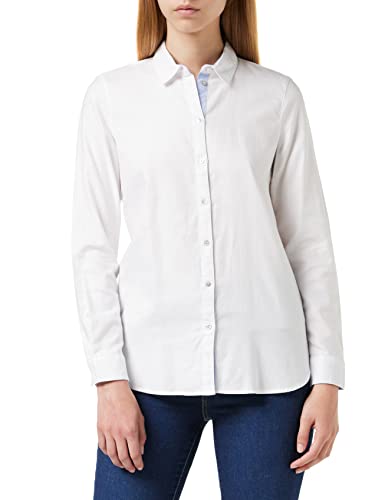ESPRIT Damen Bluse 999ee1f808s, Weiß, 38