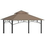 Replacement Canopy Top for Target Madaga Gazebo Model L-GZ136PST (Khaki)