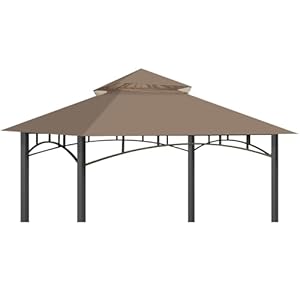 Replacement Canopy Top for Target Madaga Gazebo Model L-GZ136PST (Khaki)