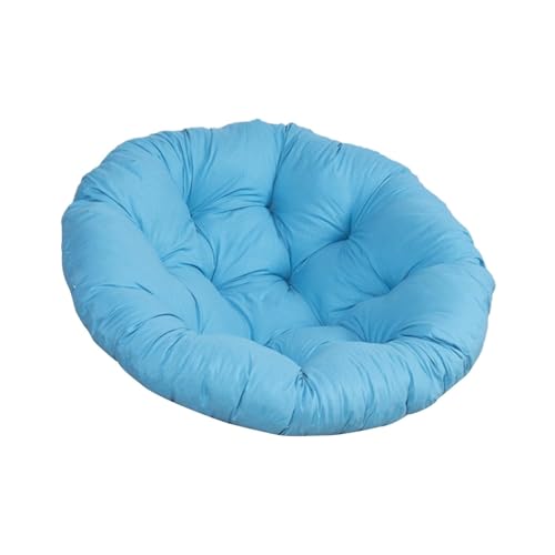 OPIGJUFD cojín para Silla Colgante Cojín Redondo de 20 Pulgadas for Silla, cojín Grueso for Colgante jardín, tapete for, Accesorio for Patio y Dormitorio para Relax al Aire Libre(Sky Blue)