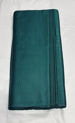 Image of BKRKJ Women's Cotton Silk Unstitched Fabric for Sewing Suit Salwar Chudidar Patiyala Shirt Kameez Blouse Kurta Pyjama Pathani jam Glace (4 Meter,Peacock Green)