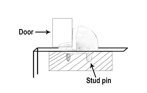 Qcaa Low Dome Floor Door Stop, H 25.4 X Diameter 44.5Mm, Zinc Die Cast, Orb Oil Rubbed Bronze, Powder Coated, Made In Taiwan, 2 Pack #TOP3