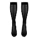Truform Sheer Compression Stockings, 15-20 mmHg, Women's Knee High Length, 20 Denier, Black, Small