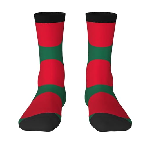 asbwuo Chaussettes drapeau du Bangladesh unisexes – chaussettes mi-mollet fantaisie, respirantes et chaudes, idéales pour adultes