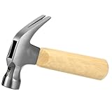 SOIMISS Mini Klauenhammer mit Rutschfestem Holzgriff Langlebiger Nagelhammer für Schreiner...