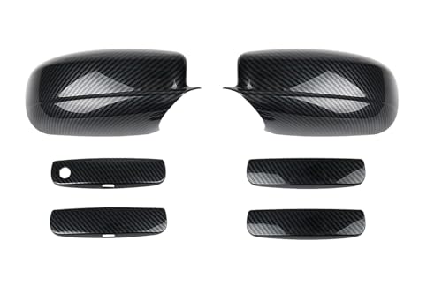 Rétroviseur Capuchon Noir Brillant pour Coque Miroir Extérieur Dodge Charger