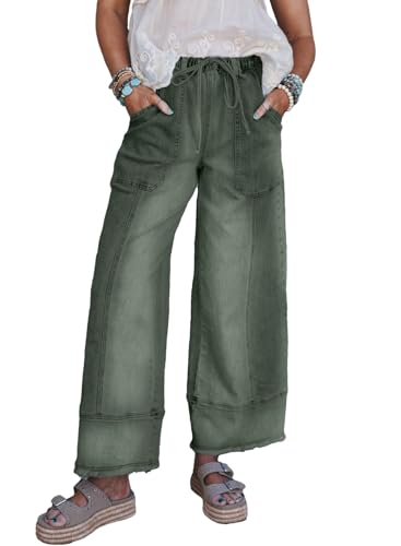 SHEWIN 2026 Summer Wide Leg Jeans Women Straight Leg Loose