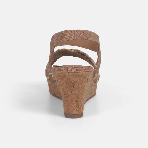 Image of Mochi Women Comfort Ankle-strap Wedge Heel Fashion Sandal