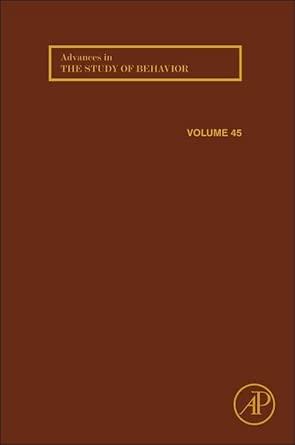 Advances in the Study of Behavior book cover