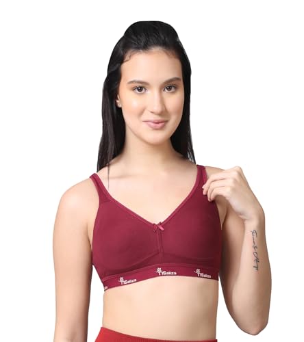Image of Pack of 1 Non Padded Wire Free Seamless Full Coverage Sports Bra