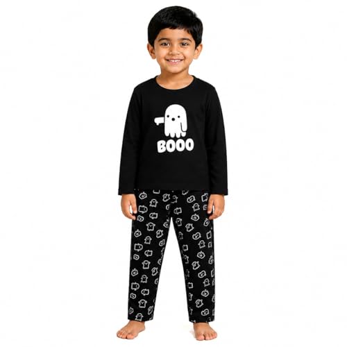 Image of The Mom Store Kids Cotton Night Suit for Boys and Girls | Soft Breathable Night Dress for Kids Boys and Girls | Printed Nightsuit Pajama Set | Comfortable All-Season Sleepwear for Daily Use