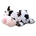 Zhaoying - Cuscino in peluche a forma di mucca, in cotone, morbido, resistente, lavabile, per compleanno, San Valentino, per soggiorno, camera da letto, cameretta dei bambini