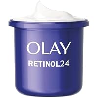 Olay Retinol 24 Crema de Noche Hidratante Facial RECAMBIO, Con