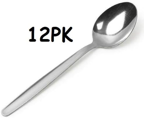 Teaspoons Set of 36 13cm Long Stainless Steel Table Teaspoon Tea Stirring Spoons Long Handle Silver Plain Pattern Spoons Ideal for Coffee Cafe Latte Espresso Hot Chocolate - Image 3