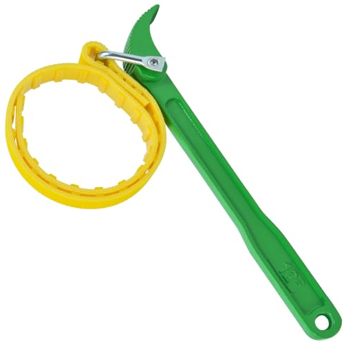 Thsakzo 12inch Belt Strap Wrench, Adjustable Strap Oil Filter Removal Tool for Replacing Oil Filter, Water Filter, PVC Pipe Joints