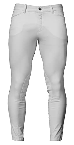 Horseware AA Taranto Mens Breeches - White/40