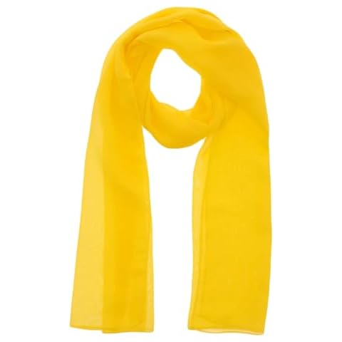 WESTEND CHOICE Ladies Chiffon Scarves in Yellow Cover