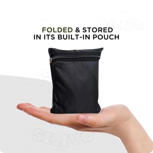 Image of ComSaf Waterproof Backpack Rain Cover (30-40L) Wear-Resisting and Durable Bag Cover for Backpack, Laptop Bag Rain Cover with Adjustable Anti Slip Buckle Strap, Rain Coat for Bag, School Bag Protection