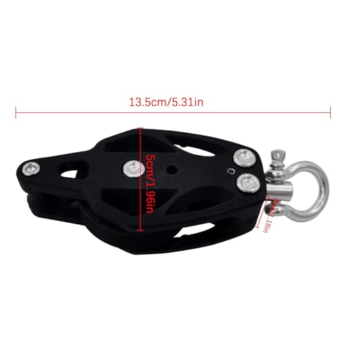 Polea para cuerda en acero inoxidable y nailon de alta resistencia náutica 5