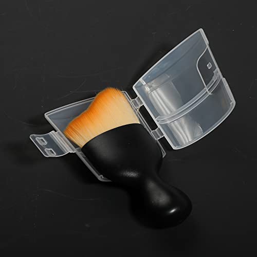 Image of AOCISKA Car Interior Detailing Brush,Soft Bristle Cleaning Brush Car Detailing Brush Dusting Brush,Car Interior Cleaning Tool,Auto Detail Brush Car Dash Duster Brush (Brown with Cap)