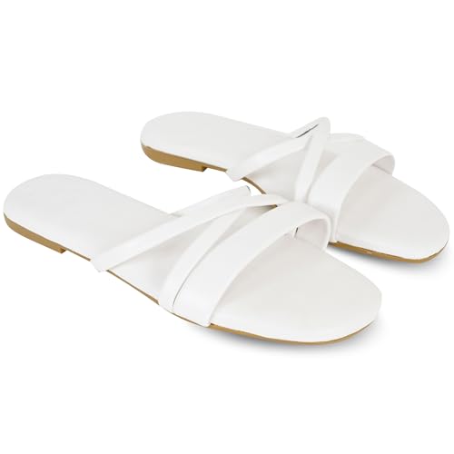 Image of DFR Women Casual Cushioned Flat Slippers Woman