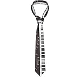 Gocerktr Piano Keys Mens Necktie Classic Neckties for Men Novelty Fashion Neck Tie Wedding Party Business Gift