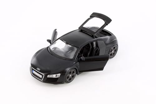 Audi R8 Hard Top, Negro Mate - Modelo a Escala 1:24 miniatura 3