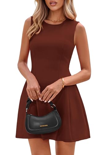Image of PRETTYGARDEN Summer Dresses for Women 2026 Elegant Classy Spring A Line Business Casual Work Graduation Cocktail Short Dress