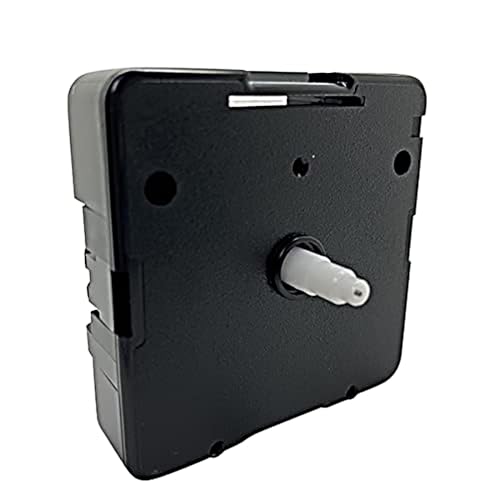 Standard UTS German Plastic Shaft Battery Operated Clock Movement IEC R6+ Black Setting Wheel Replacement Suitable Junghans Replacement (13mm Shaft - Faces Up To 4mm)