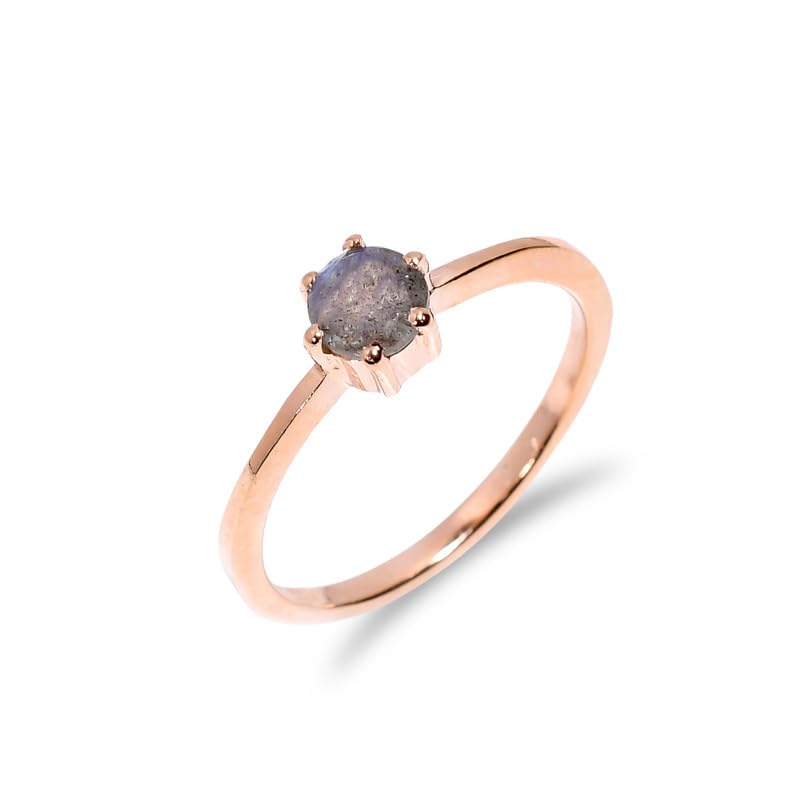 Bague Labradorite en argent 925 pour femme chic R-043-24