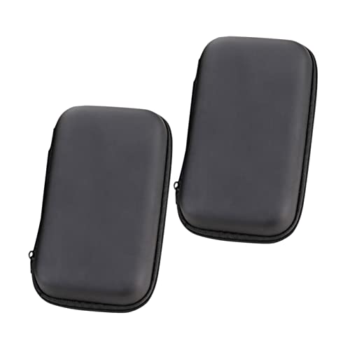 HYTROVE 2個 防水ジッパー収納ポーチ 小型デジタルアクセサリー用 充電器 ケーブル固定可能 耐衝撃ガジェットケース イヤホンやケーブル整