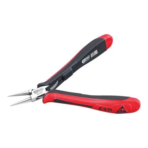 Alicate circular ESD KS Tools 500.7076 punta recta sin corte de 130 mm