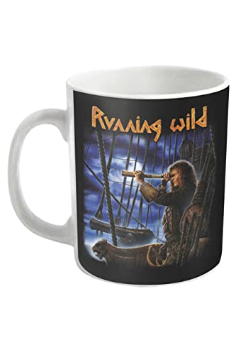 Great gift for any fan Running Wild Boccale Privateer Band Logo Nuovo Ufficiale Bianca Boxed