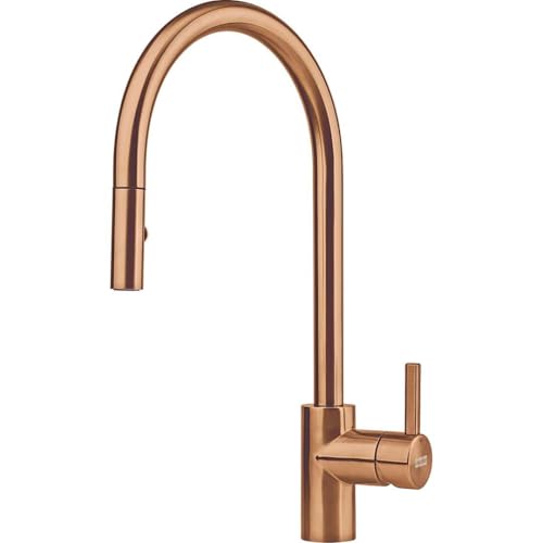 FRANKE 115.0628.254, Grifo del fregadero de la cocina Eos Neo M pull-out spray, Cobre
