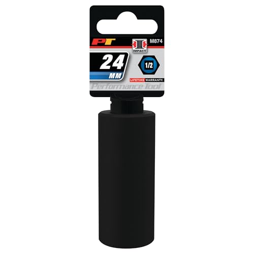 Image of Performance Tool M874 1 /2 Drive 6pt Impact Socket, 24mm