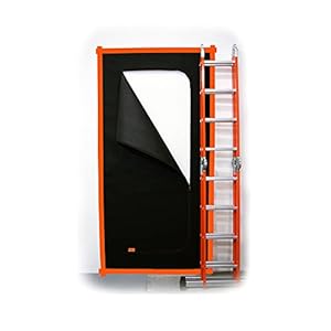 Stofdeur, stofhoes, gemaakt van dikke polypropyleen stof 220 cm x 110 cm. Uiterst duurzame stofbescherming voor bouwdeuren, renovatiestofbarrière