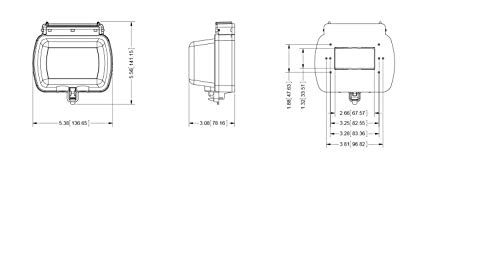 Leviton 5981-Ucl While-In-Use Cover For Gfci/Decora Duplex And Single Outlet, Horizontal, Clear #TOP7