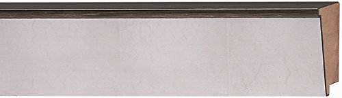 CountryArtHouse Picture Frame Moulding (Wood) 100ft bundle - Contemporary Silver Finish - 2.5
