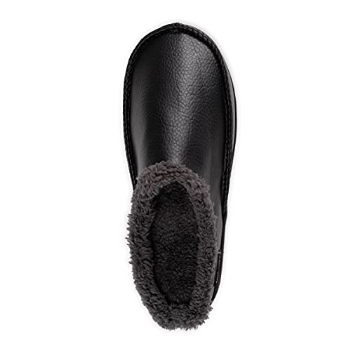 Men's Faux Leather Clog Slipper