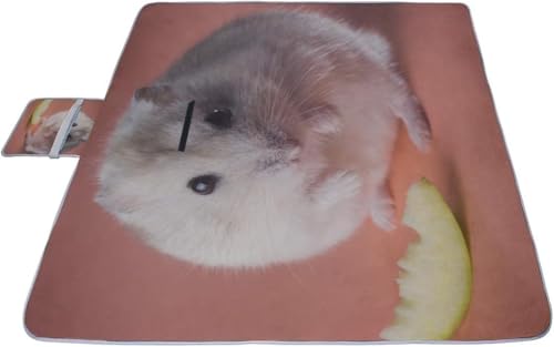 レジャーシート 面白い ハムスター ピクニック 折りたたみ 撥水 アウトドア クッション マット コンパクト 花見 運動会 キャンプ 遠足 花火大会 ヨガ 座布団 厚手 大判 145x150cm 持ち運び便利