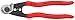 Produktbild KNIPEX Drahtseilschere geschmiedet mit Kunststoff überzogen 190 mm, 95 61 190