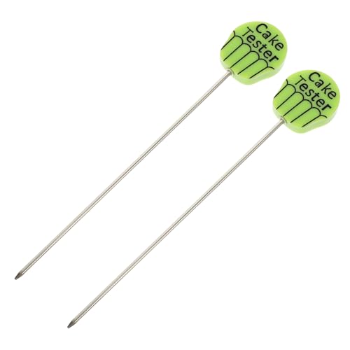 DECHOUS 2Pcs Stainless Steel Cake Tester Sticks Baking Testing Tools for Cake Doneness Reusable Cake Probe for Home Baking for Muffins and Cupcakes