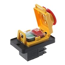 KJD12 250V 4-Pin Start Stop No Volt Release Push Button Switch NVR Common to Woodshop and Metalwork Machines