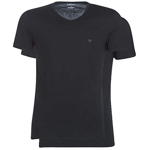 Emporio Armani Herren 111648cc722 Schlafanzugoberteil, Black, L EU