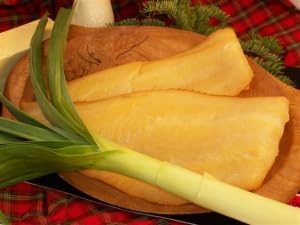 Scottish Smoked Haddock Fillets, Cold Smoked, 8 oz Each, Pack of 10, Grindstone Neck Of Maine