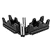 2-in-1 Mitre Measuring Cutting Tool, Miter Saw Protractor Tool, Precise Mitre Angles Cutting Tool, Measuring Template Instrument Home Supplies (Black)