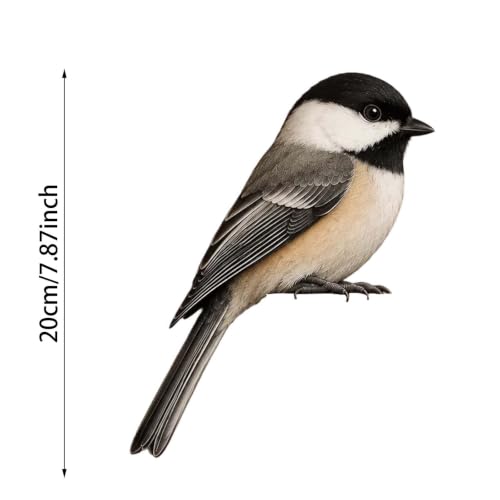 FRJINIE Wooden Bird Door Topper Decor Adorable Bird Shape Corner Statue (Chickadee-B) - image 8